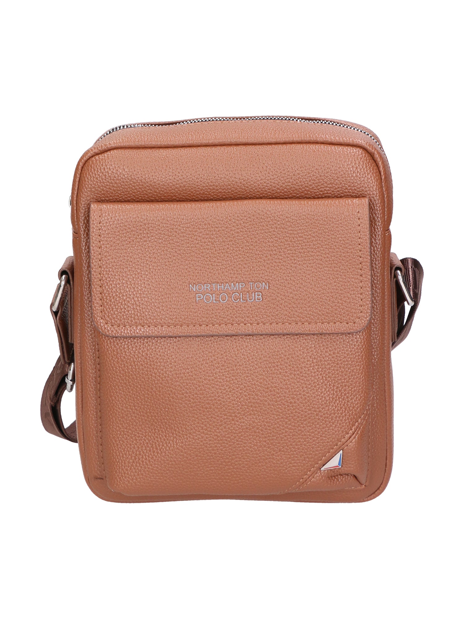 Borsa a tracolla uomo 100% pelle PU PCL3027-KHAKI Northampton Polo Club