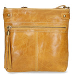 Carmen Borsa a tracolla da donna Vera pelle 10034-GIALLO Gave Lux