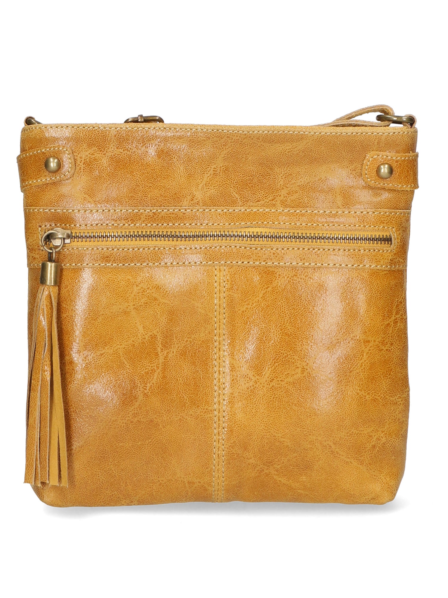 Carmen Borsa a tracolla da donna Vera pelle 10034-GIALLO Gave Lux