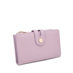 Portafoglio donna in pelle vegana Casual 798-2-2PT-LAVENDER Diana&co