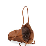 Borsa a spalla da donna 100% PVC F6717-2-COGNAC David Jones