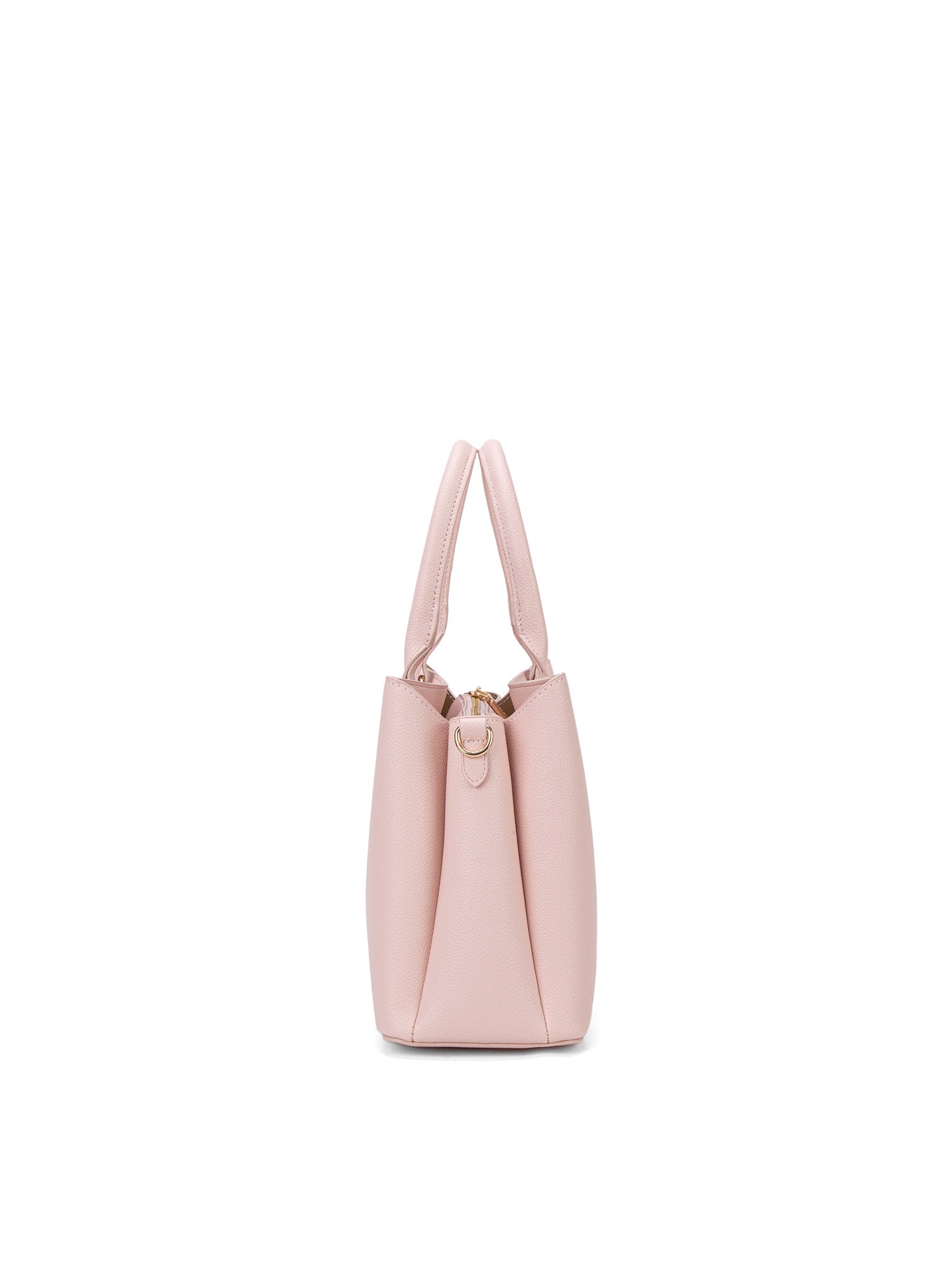 Borsa a mano da donna 100% pelle vegana PU 711-4PT-LIGHT PINK Diana&co