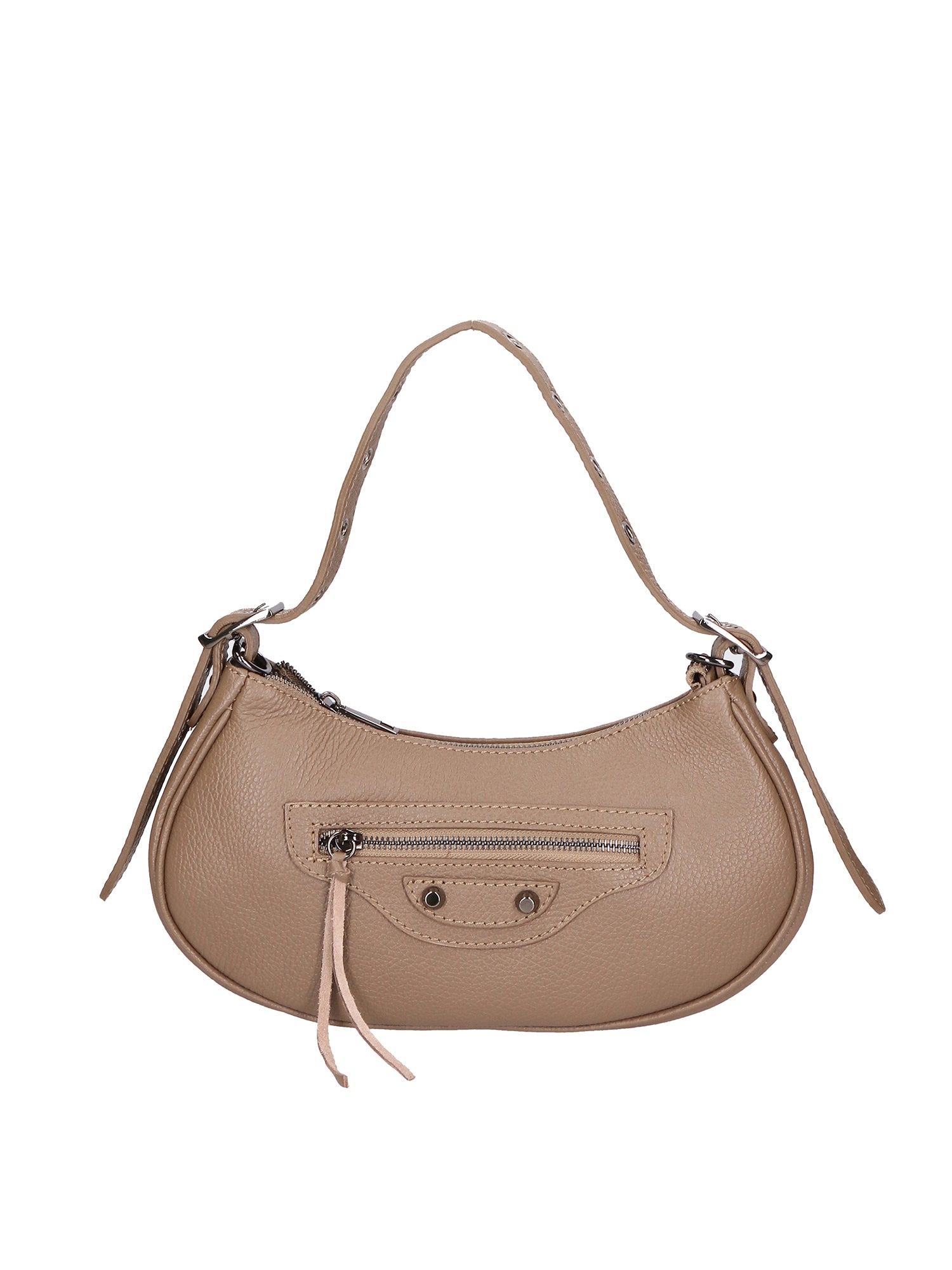 Loredana Borsa a spalla da donna Vera pelle 06548-TAUPE Gave Lux