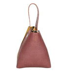 Ombretta Borsa a mano da donna Vera pelle 00643-C73+C36 MALVA+SENAPE MUSTARD Gave Lux