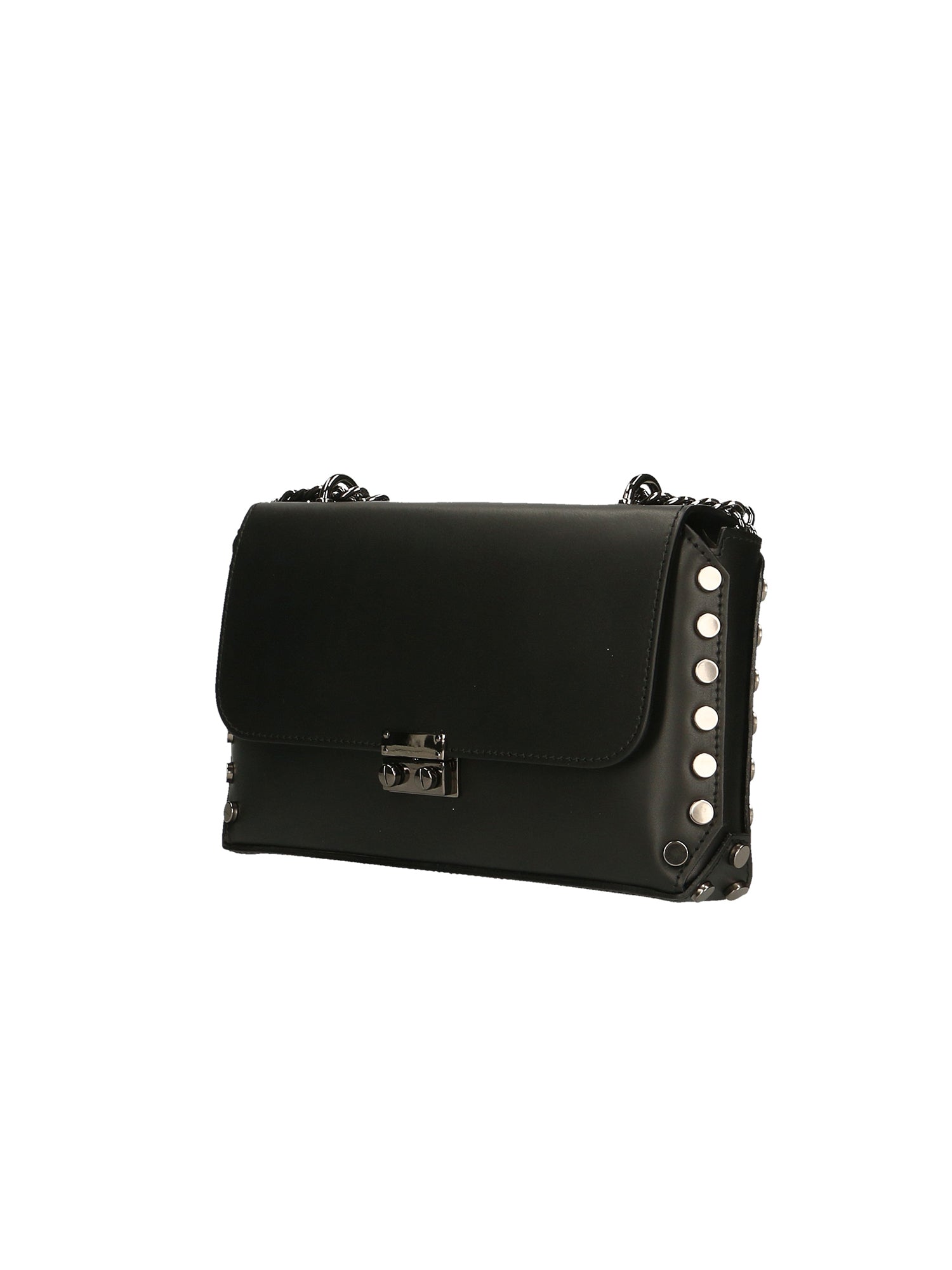 Vera pelle 8641-NERO Borsa a tracolla da donna Evanthe Pro Gave Lux