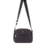 Borsa a tracolla da donna Ecopelle 4157-BLACK BLACK Briciole