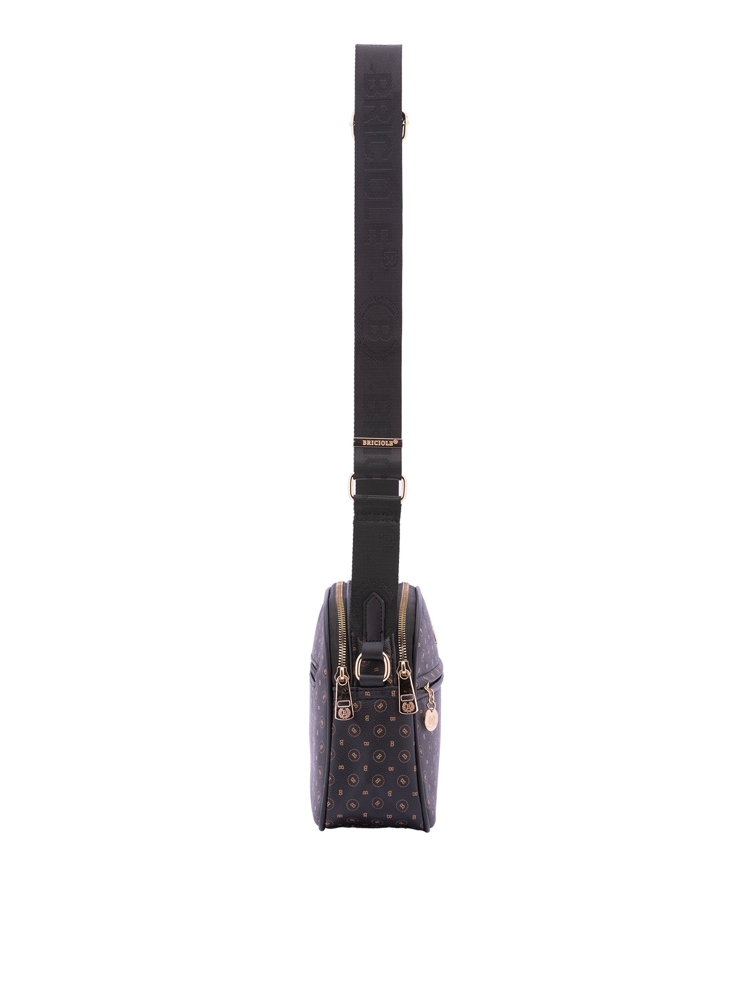 Borsa a tracolla da donna Ecopelle 4157-BLACK BLACK Briciole