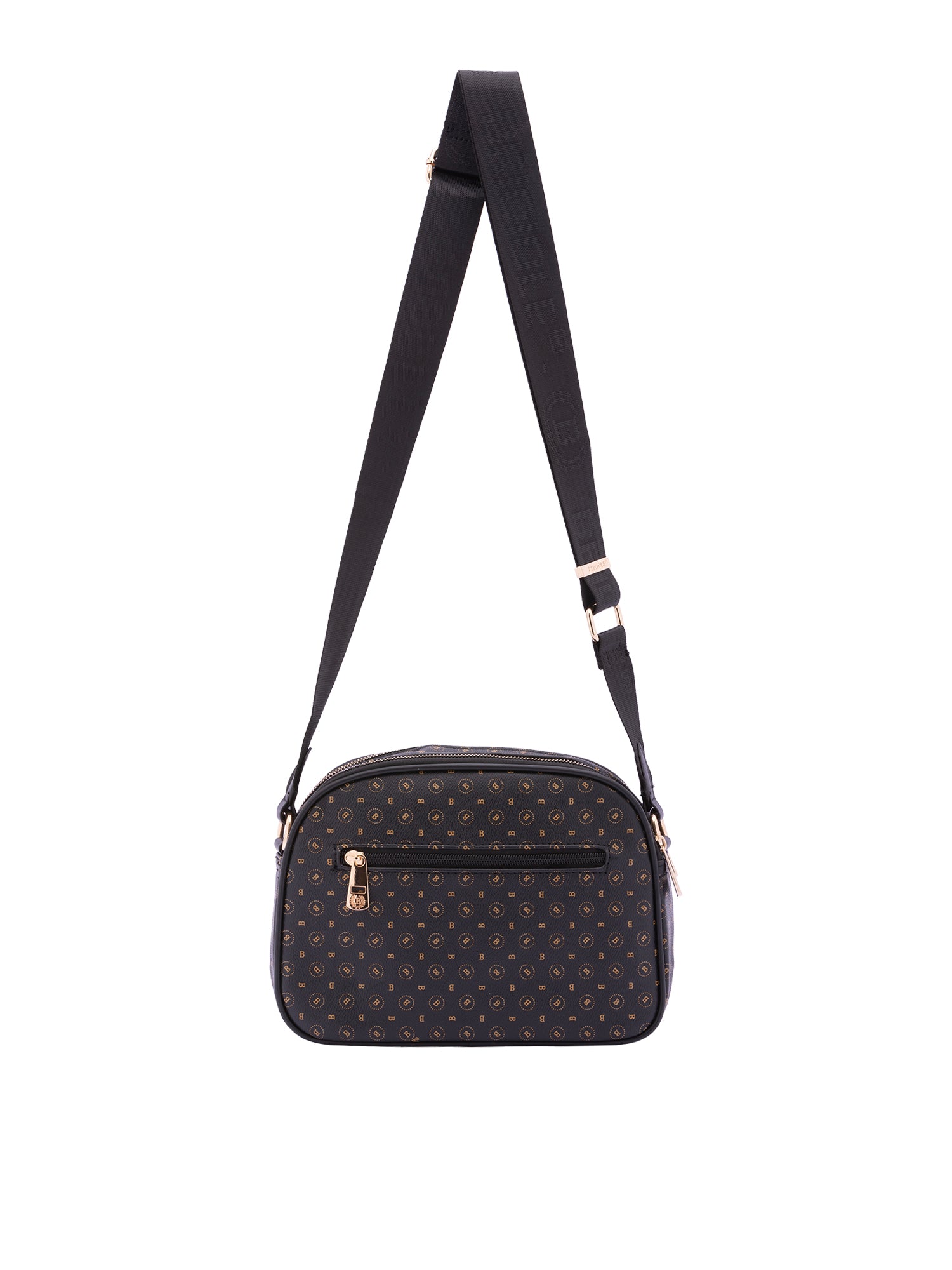 Borsa a tracolla da donna Ecopelle 4157-BLACK BLACK Briciole