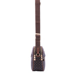 Borsa a tracolla da donna Ecopelle 4157-BLACK BROWN Briciole