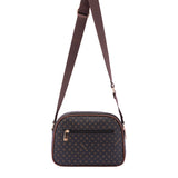 Borsa a tracolla da donna Ecopelle 4157-BLACK BROWN Briciole