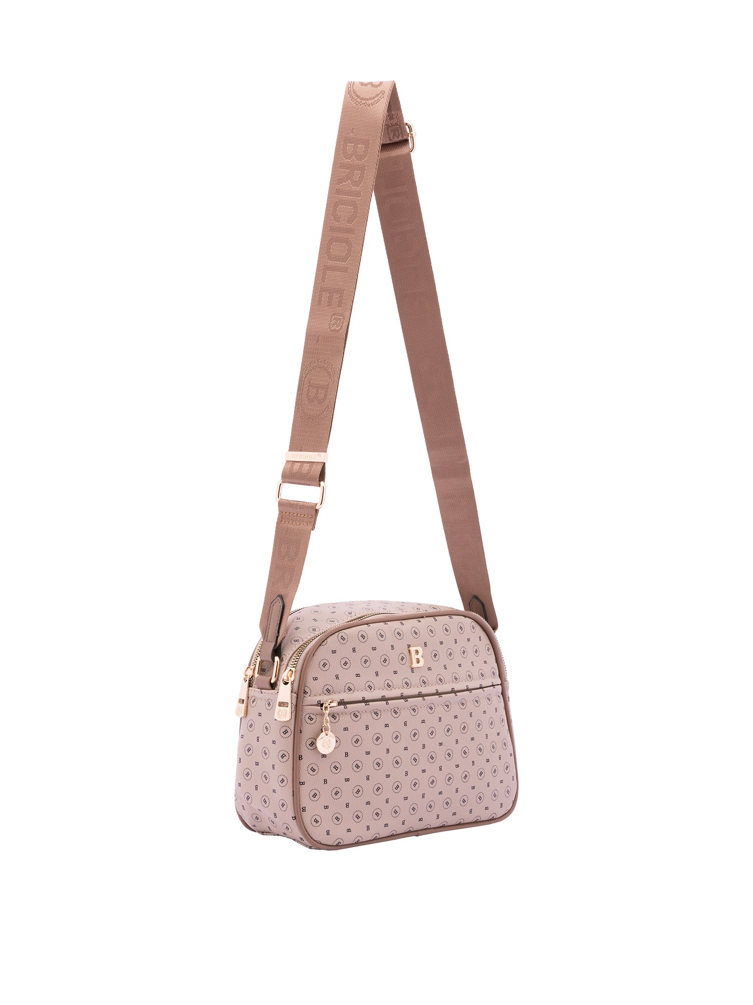 Borsa a tracolla da donna Ecopelle 4157-KHAKI Briciole