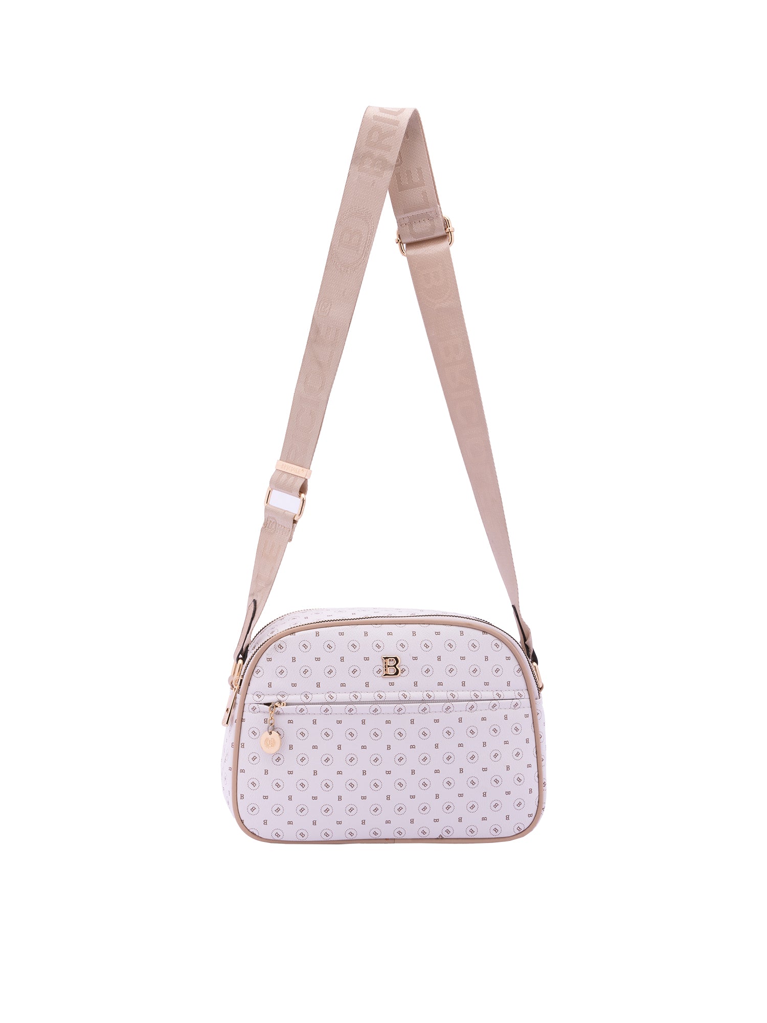 Borsa a tracolla da donna Ecopelle 4157-OFF-WHITE Briciole