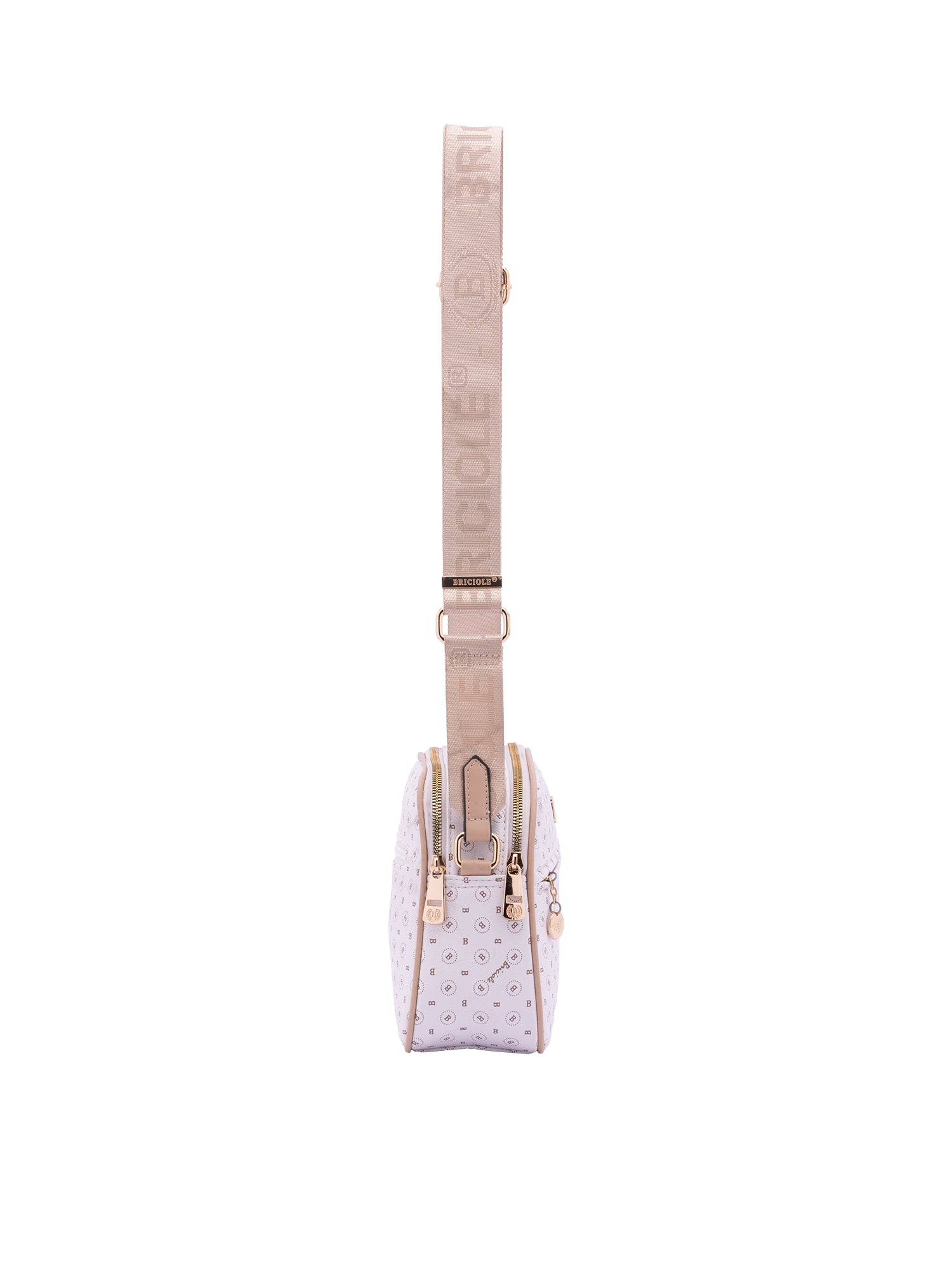 Borsa a tracolla da donna Ecopelle 4157-OFF-WHITE Briciole