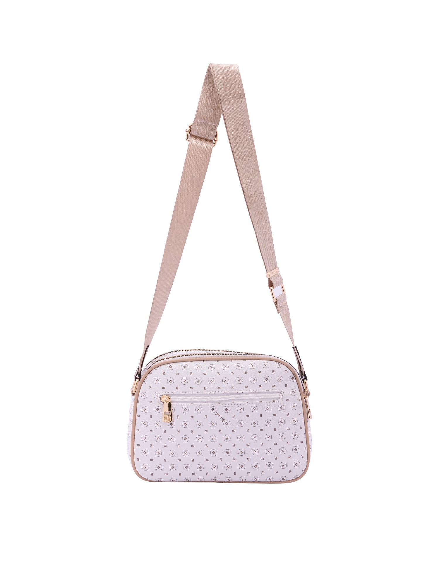 Borsa a tracolla da donna Ecopelle 4157-OFF-WHITE Briciole