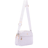 Borsa a tracolla da donna Ecopelle 4157-WHITE Briciole