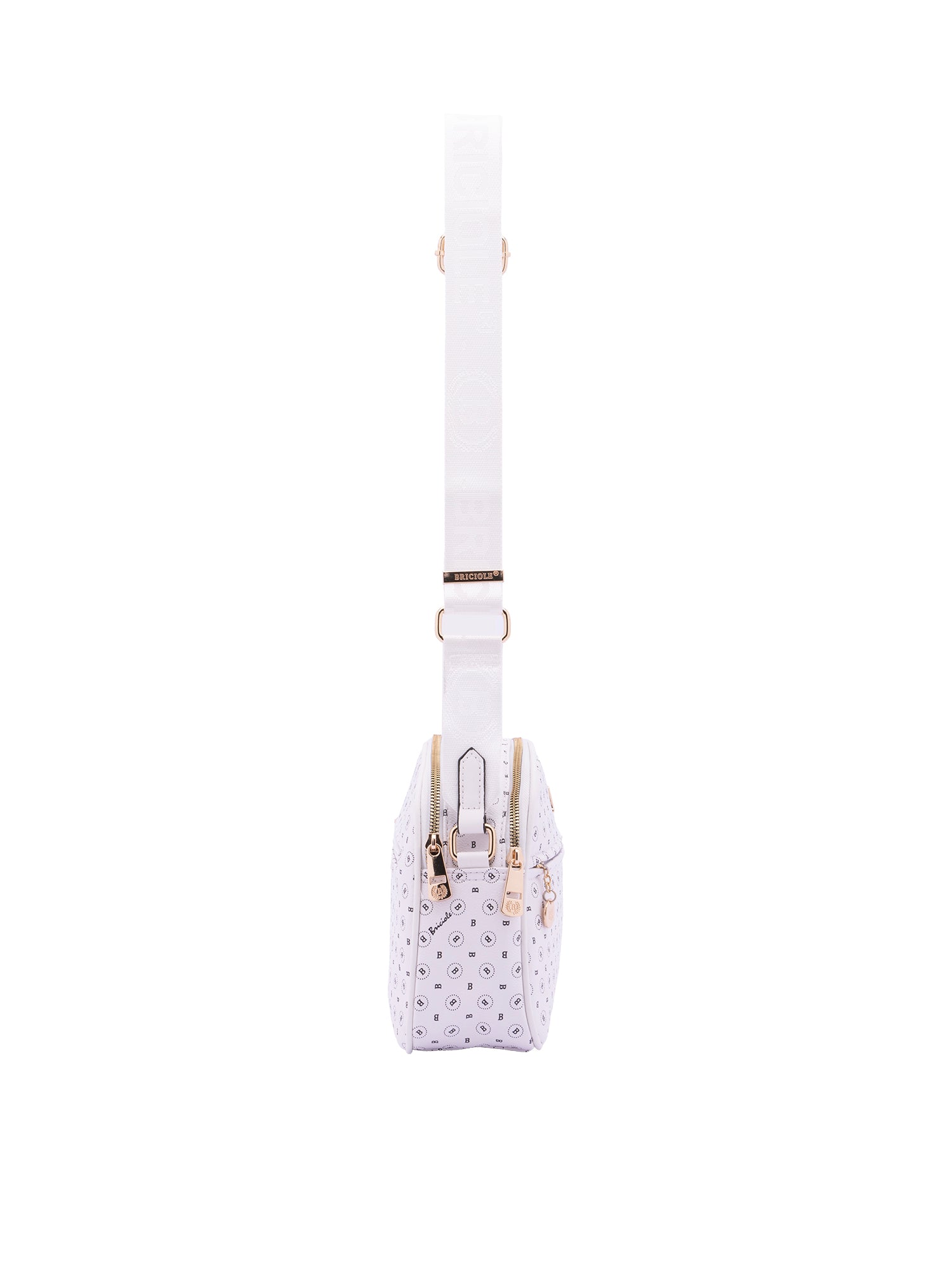 Borsa a tracolla da donna Ecopelle 4157-WHITE Briciole