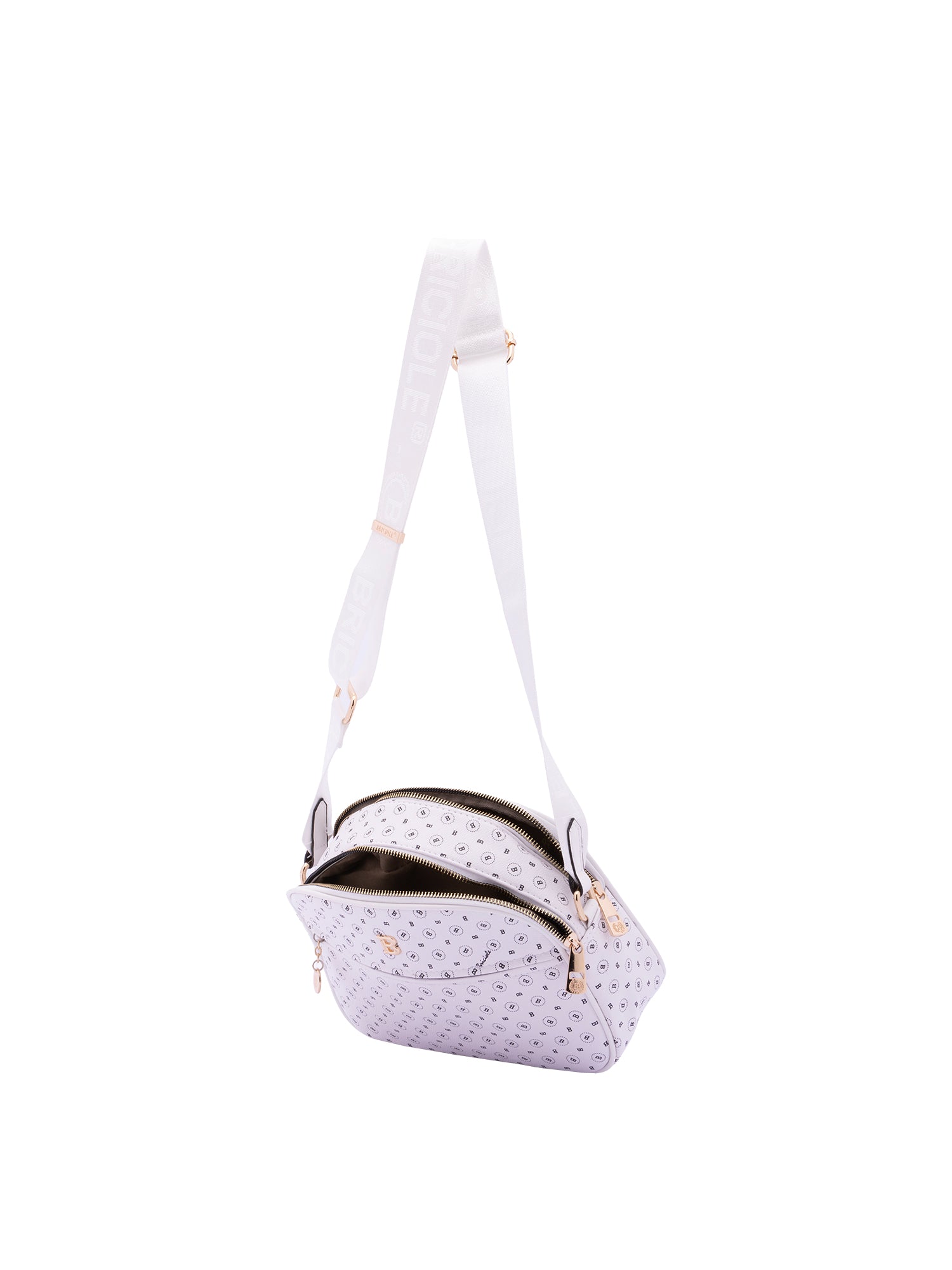 Borsa a tracolla da donna Ecopelle 4157-WHITE Briciole