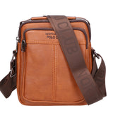 Borsa a tracolla uomo 100% pelle PU PCL3056-BROWN Northampton Polo Club