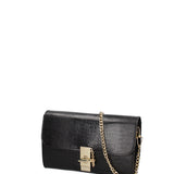 Borsa a tracolla da donna Vera pelle 00734-LU28 NERO Viola Castellani