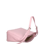 Borsa a spalla da donna Misto pelle e tessuto 07157-D56 PINK Roberta Rossi