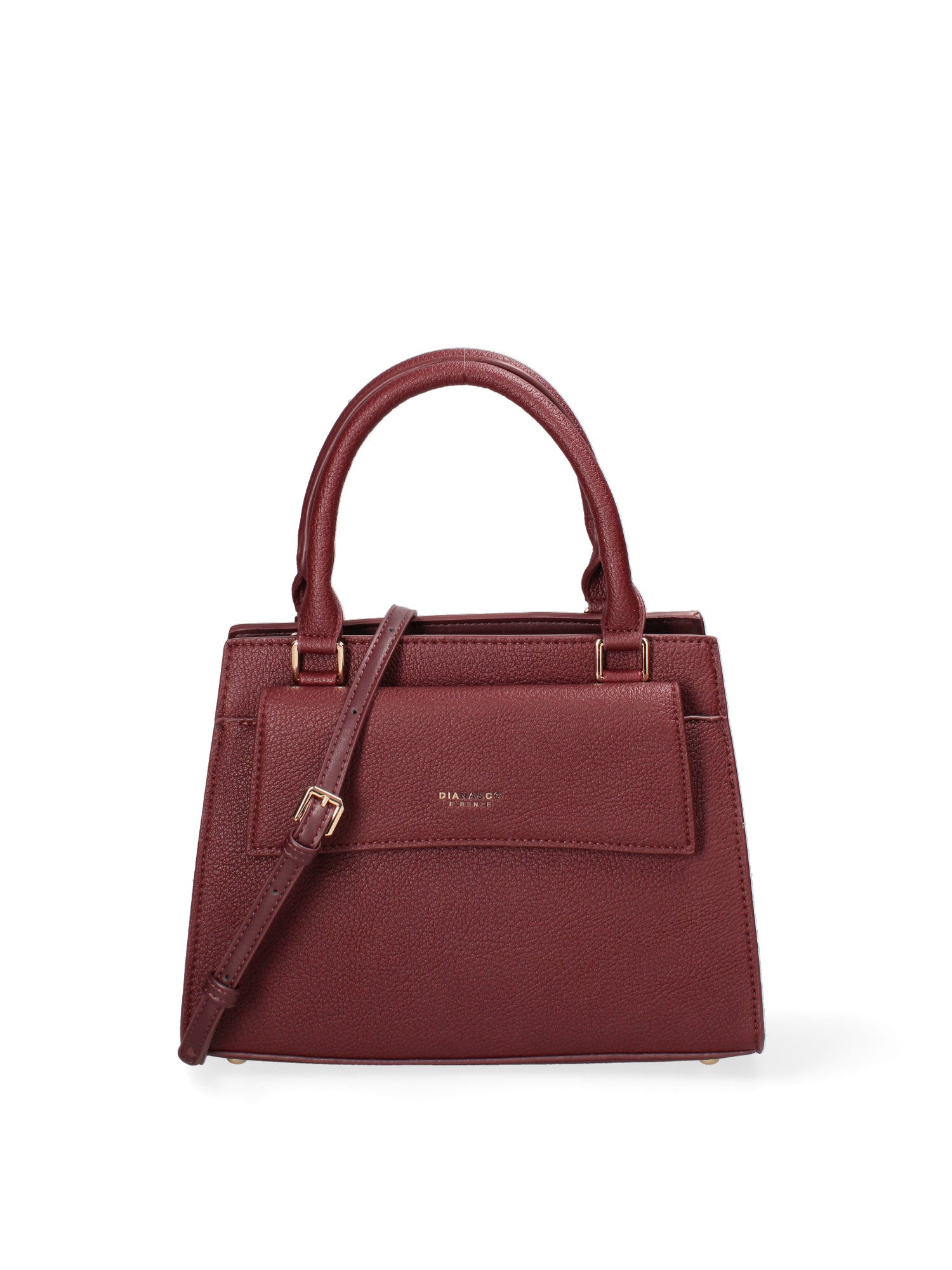 Borsa a mano da donna Ecopelle e Zip 614-2-BORDEAUX Diana&co
