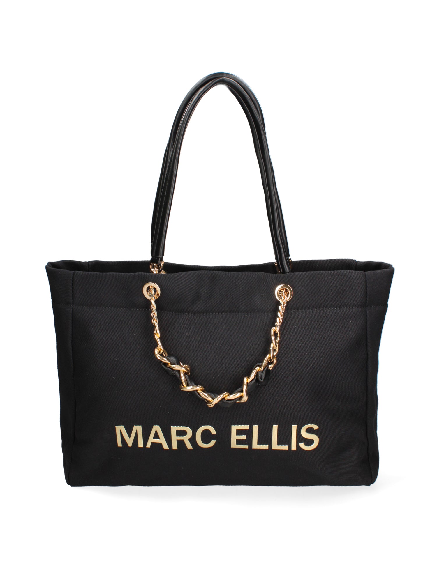 Borsa a spalla da donna 100% cotone BUBY-POULE-BLACK Marc Ellis