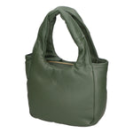 Virna Borsa a mano da donna Vera Pelle 06501-S14 VERDE SCURO Gave Lux