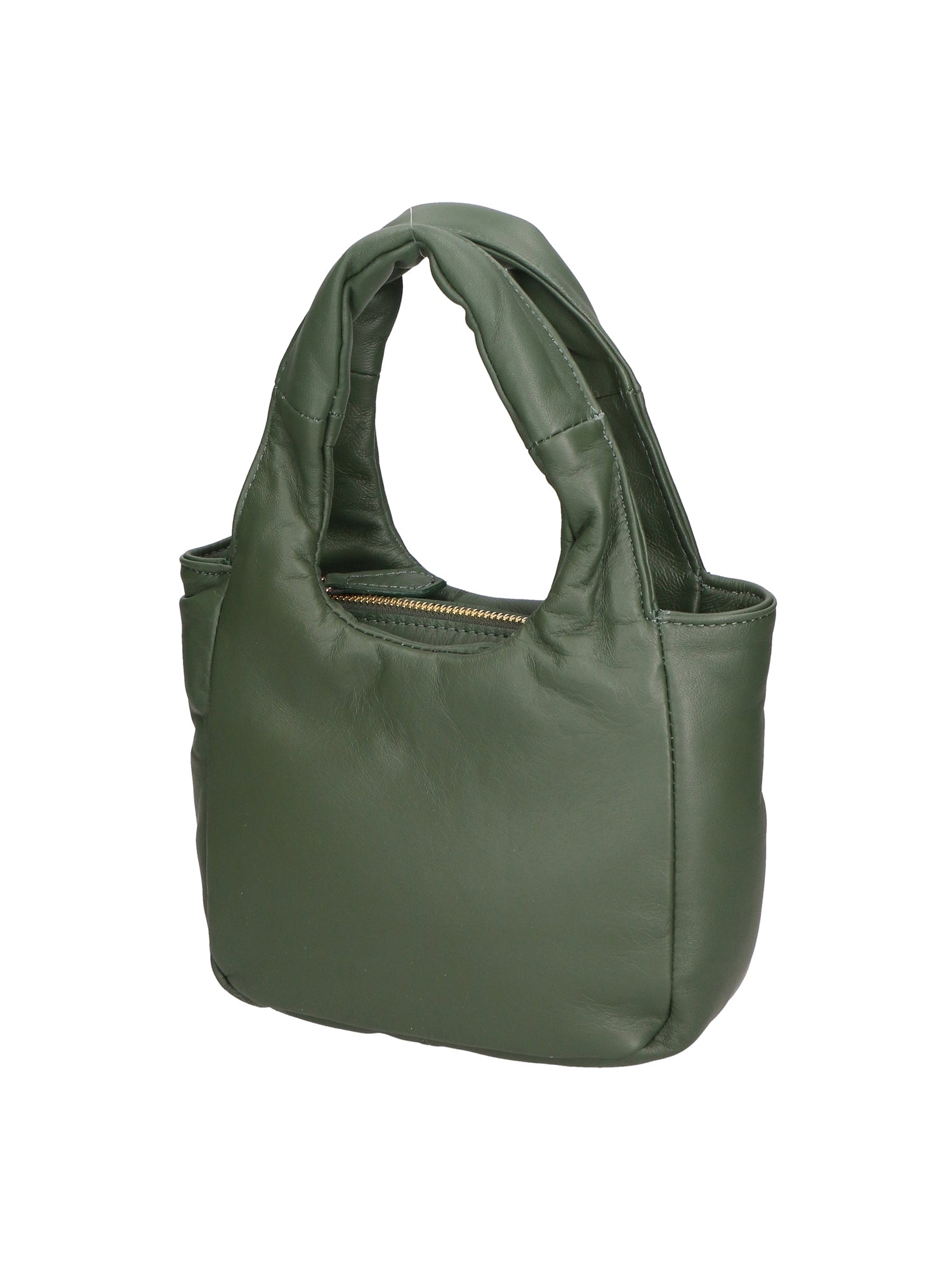 Virna Borsa a mano da donna Vera Pelle 06501-S14 VERDE SCURO Gave Lux