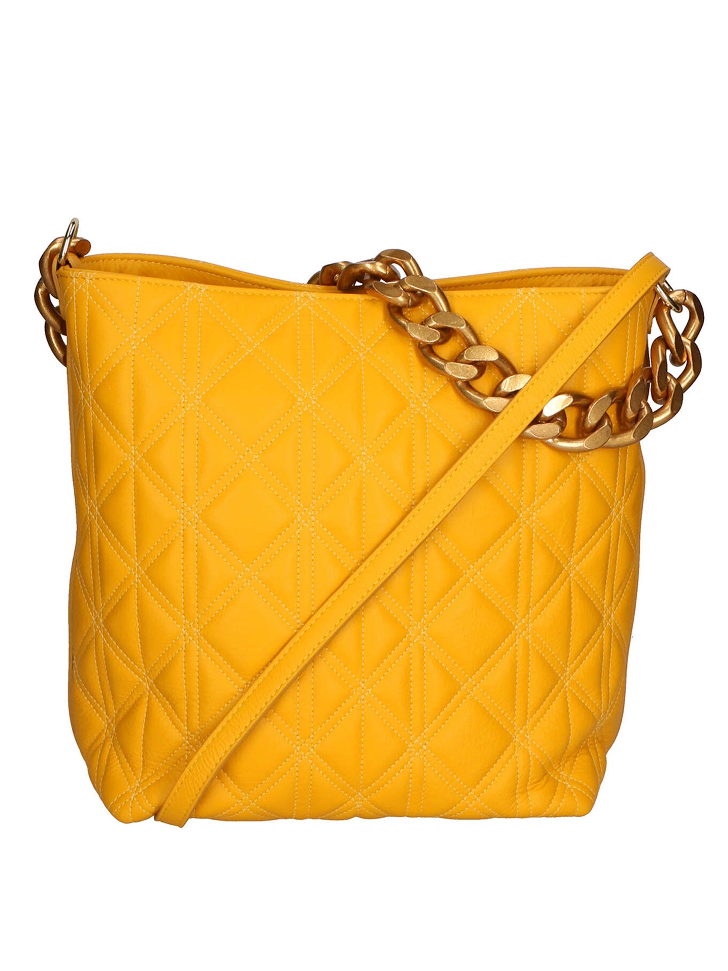 Adra Borsa a spalla da donna Vera pelle 04538-S04 GIALLO Gave Lux