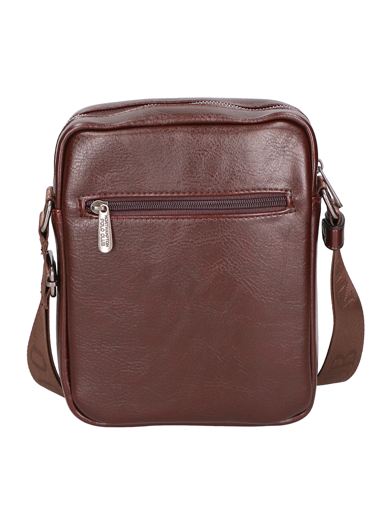 Borsa a tracolla uomo 100% pelle PU PCL3084-COFFEE Northampton Polo Club
