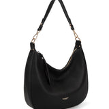 Borsa a spalla da donna 100% pelle vegana PU 715-1PT-BLACK Diana&co