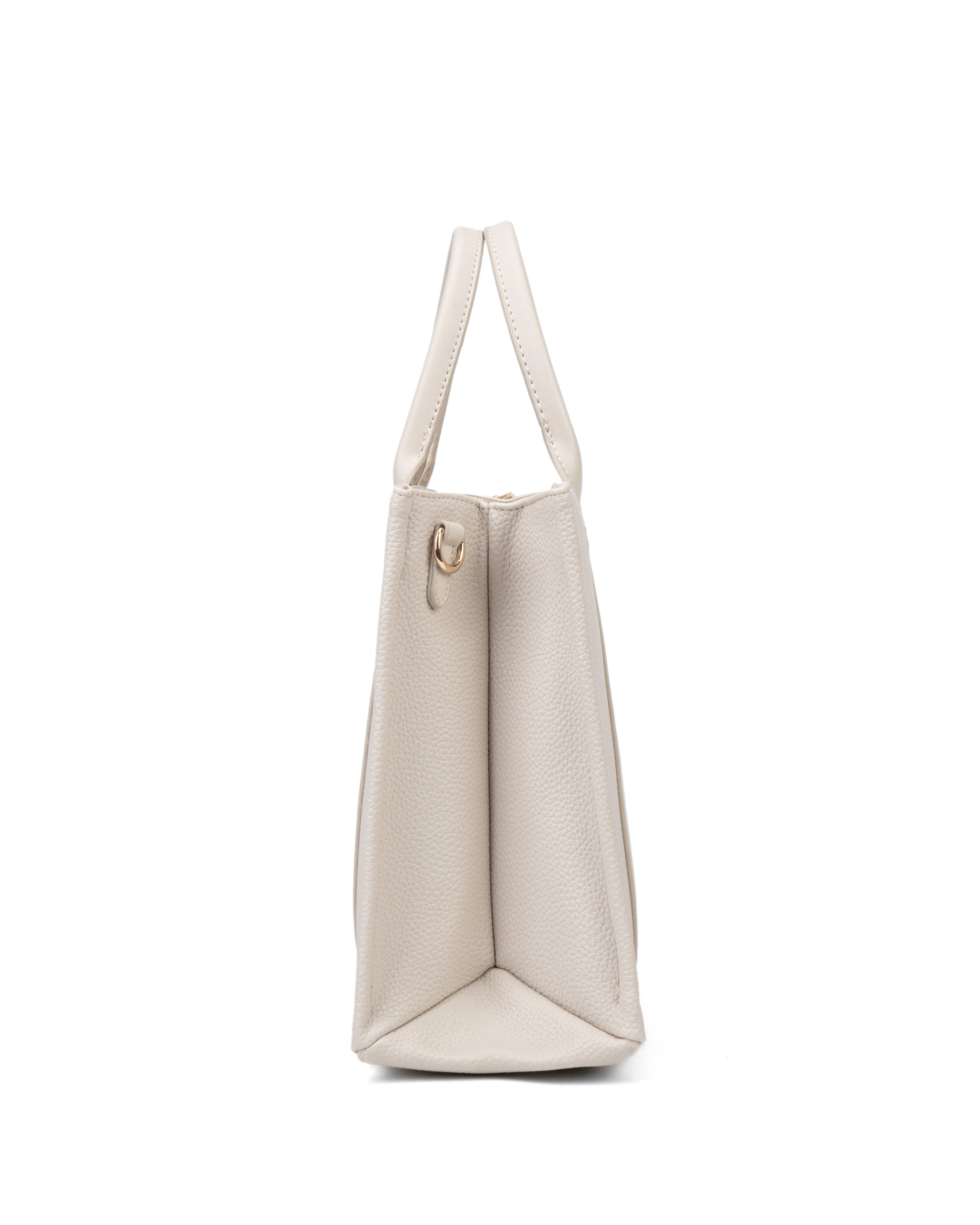 Borsa a mano da donna 100% pelle vegana PU 715-3PT-BEIGE Diana&co