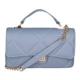 Vita Borsa a spalla da donna Vera pelle 06879-S41 CELESTE SCURO Gave Lux