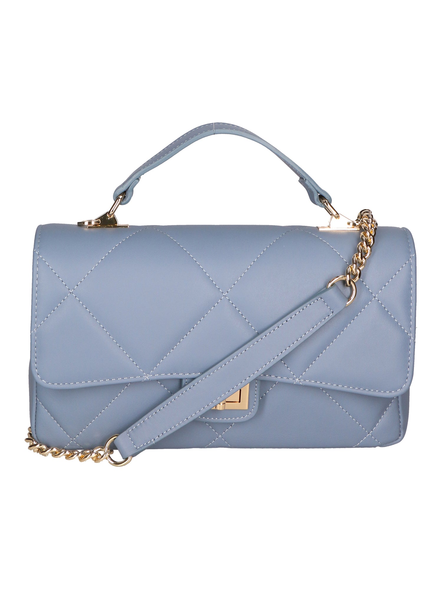 Vita Borsa a spalla da donna Vera pelle 06879-S41 CELESTE SCURO Gave Lux
