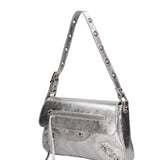 Borsa a spalla da donna Vera pelle 07234-L001 ARGENTO Roberta Rossi