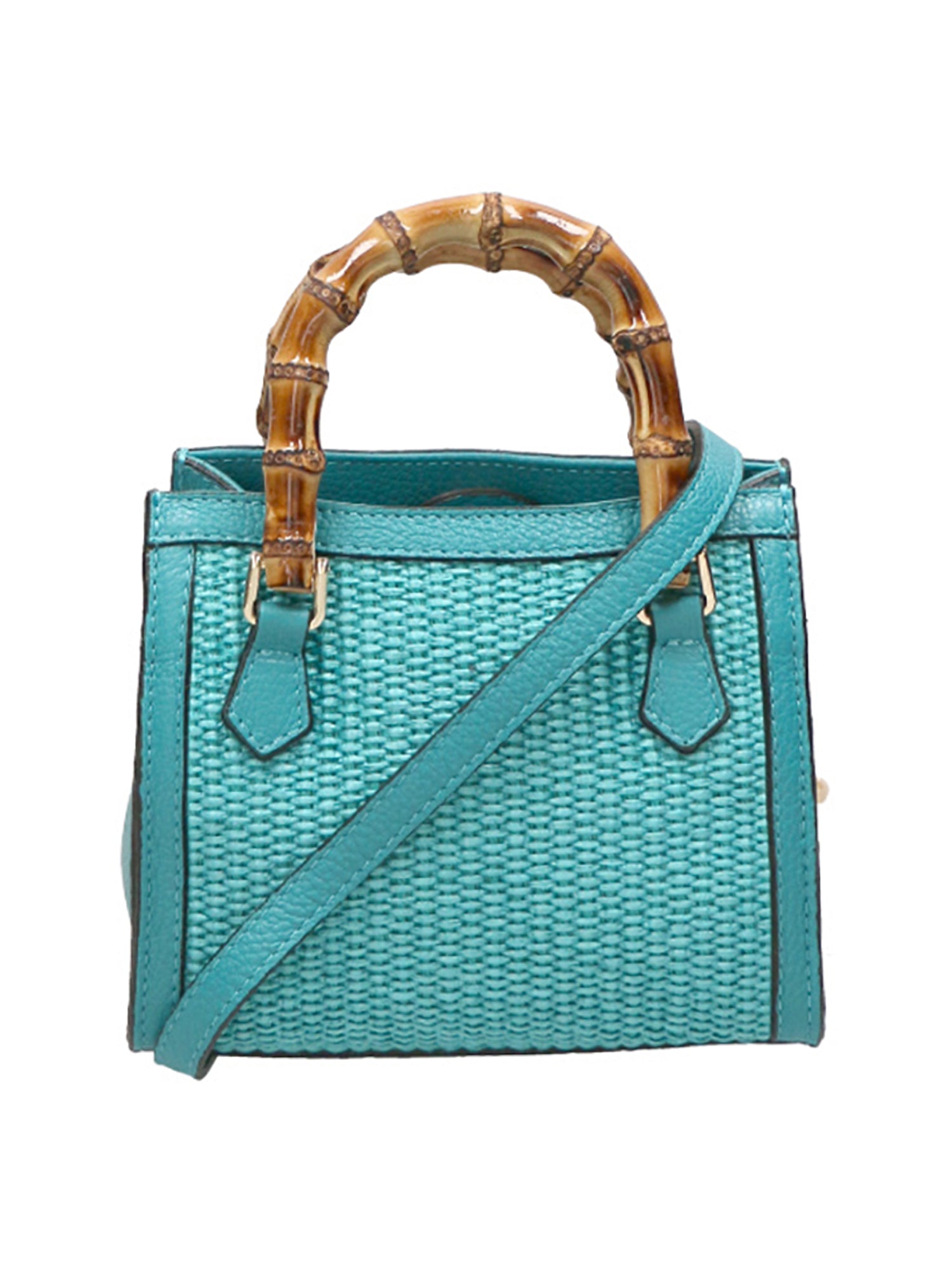 Alissa Borsa a mano da donna Vera pelle 05112-179 D32 TURCHESE Gave Lux