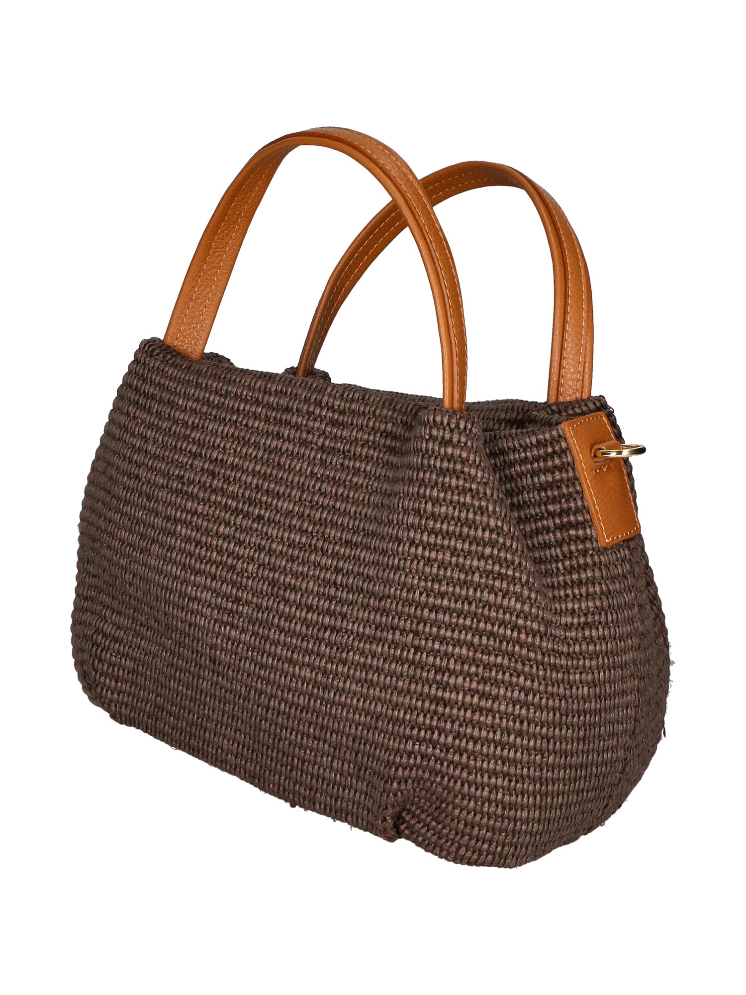 Allegra Borsa a mano da donna Pelle e Paglia 05116-572 MORO CUOIO S44 Gave Lux