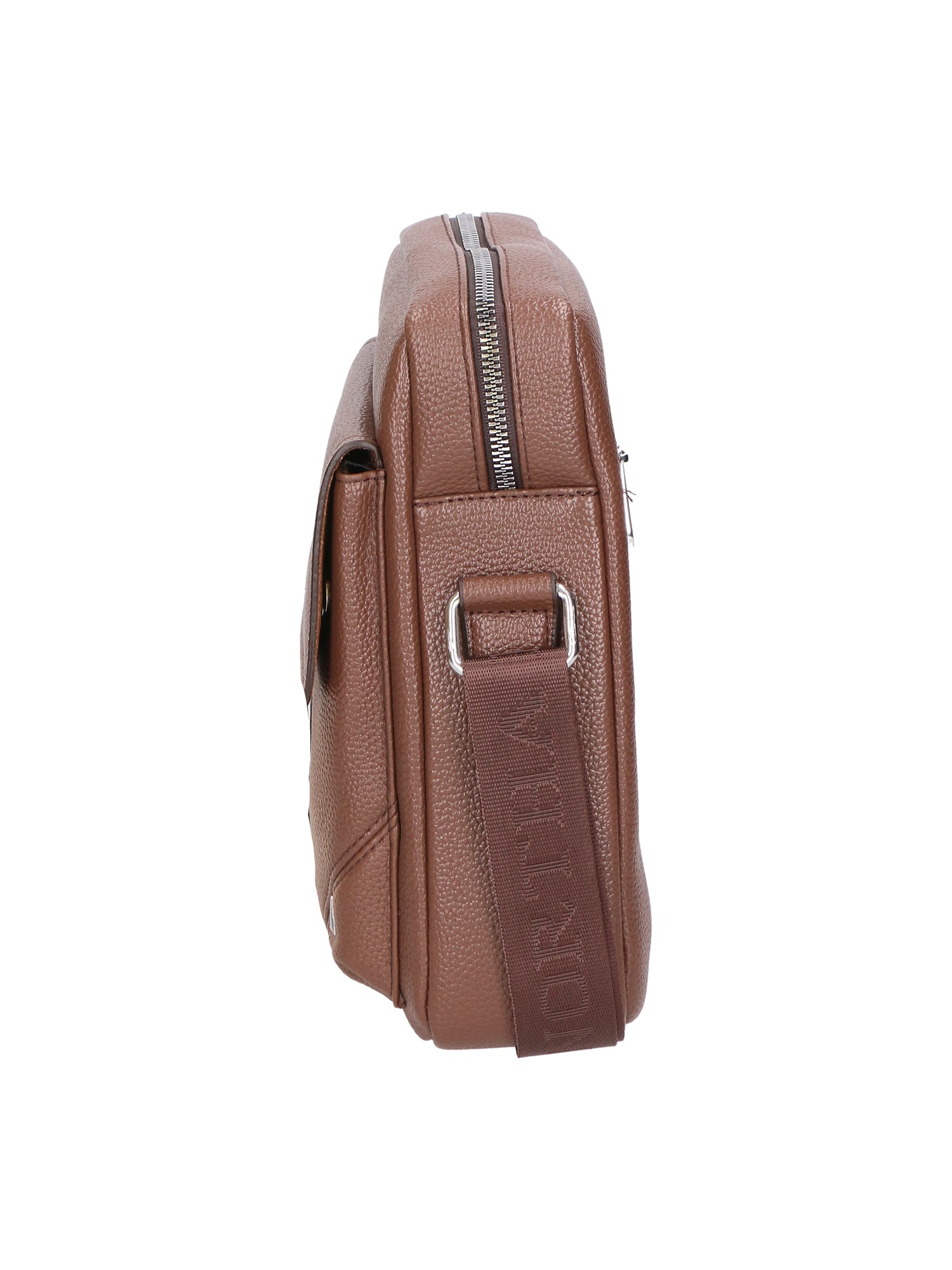 Borsa a tracolla uomo 100% pelle PU PCL3027-LIGHT BROWN Northampton Polo Club