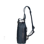 Borsa a spalla uomo in vera pelle Convertibile HILB-4065-BLU Hill Burry
