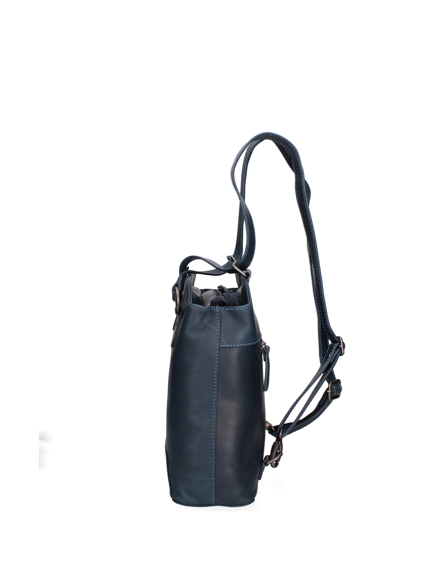 Borsa a spalla uomo in vera pelle Convertibile HILB-4065-BLU Hill Burry