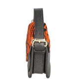 Aleide Borsa a mano da donna Vera pelle 04858-ZEBRA ARANCIONE Gave Lux