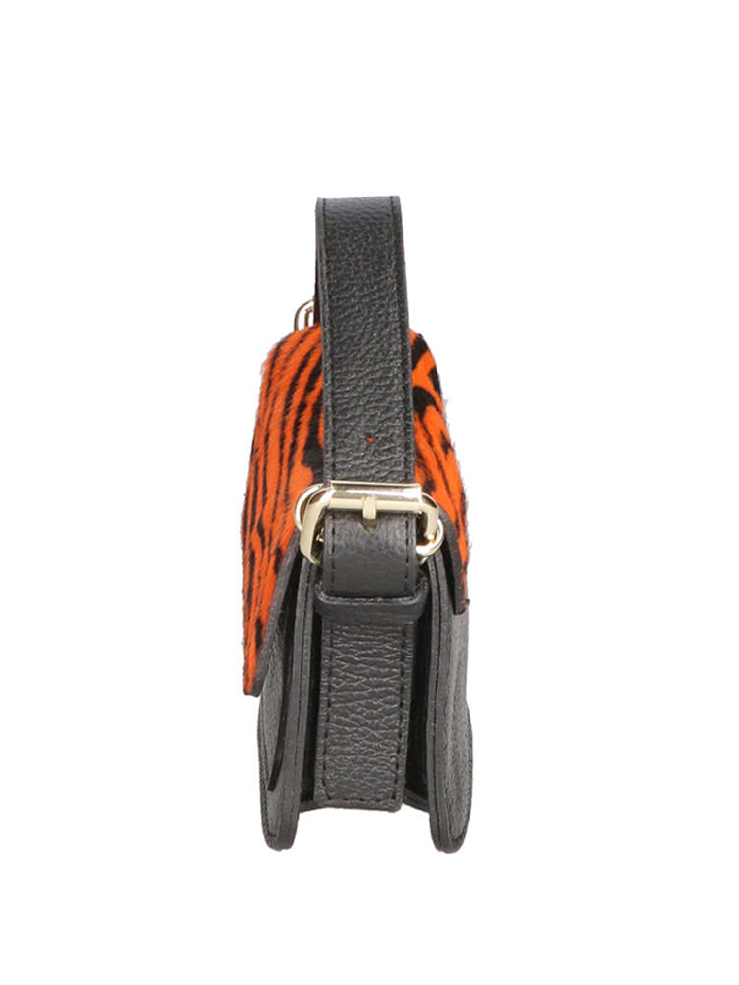 Aleide Borsa a mano da donna Vera pelle 04858-ZEBRA ARANCIONE Gave Lux