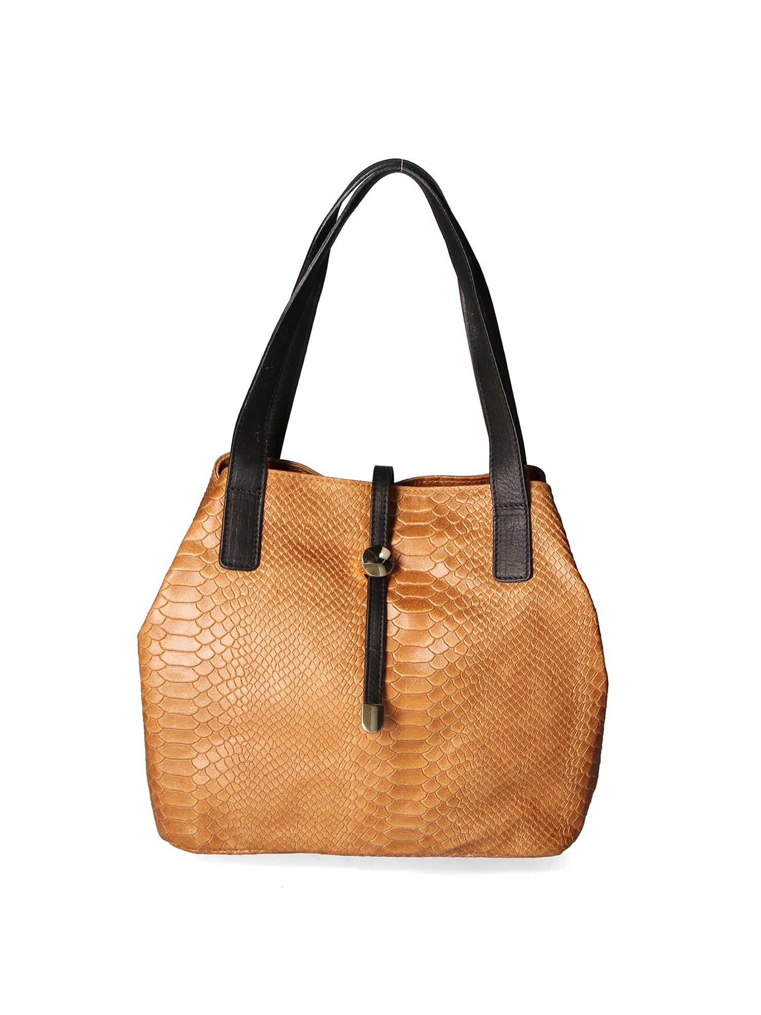 Clarissa Borsa a mano da donna Vera pelle 5276-031 CUOIO SCURO Gave Lux