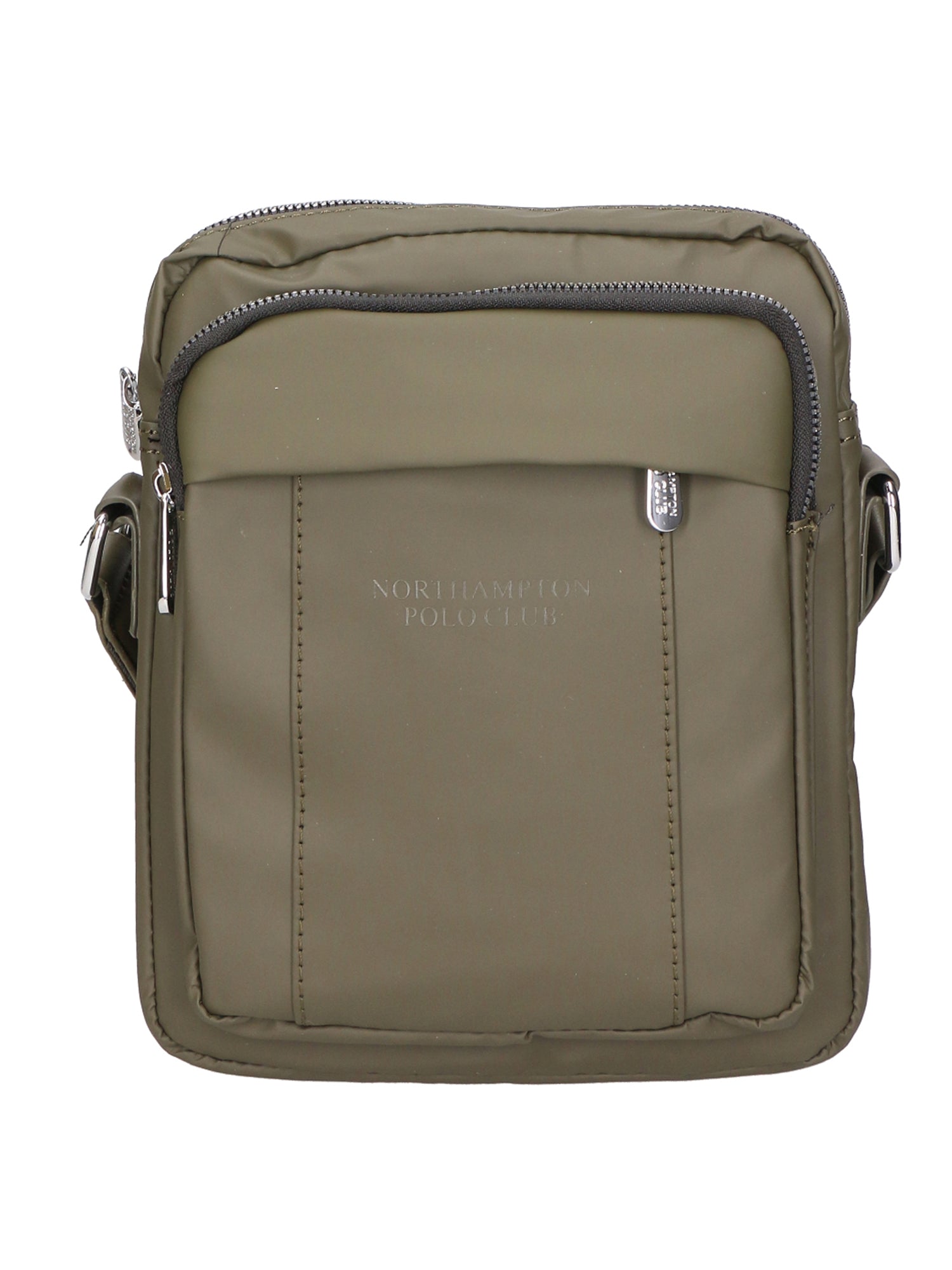Borsa a tracolla uomo 100% pelle PU PCL3016-GREEN Northampton Polo Club