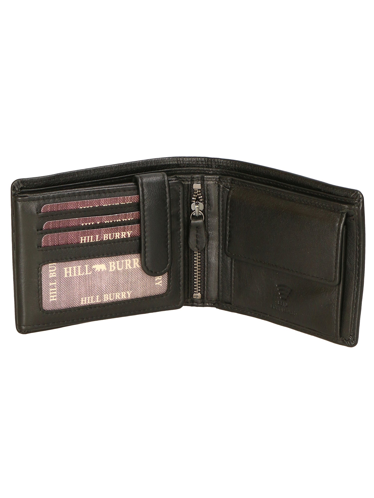 Portafoglio uomo in vera pelle RFID HILB-6705-NERO Hill Burry