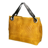 Emilia Borsa a spalla da donna Vera pelle 80059-008 GIALLO Gave Lux