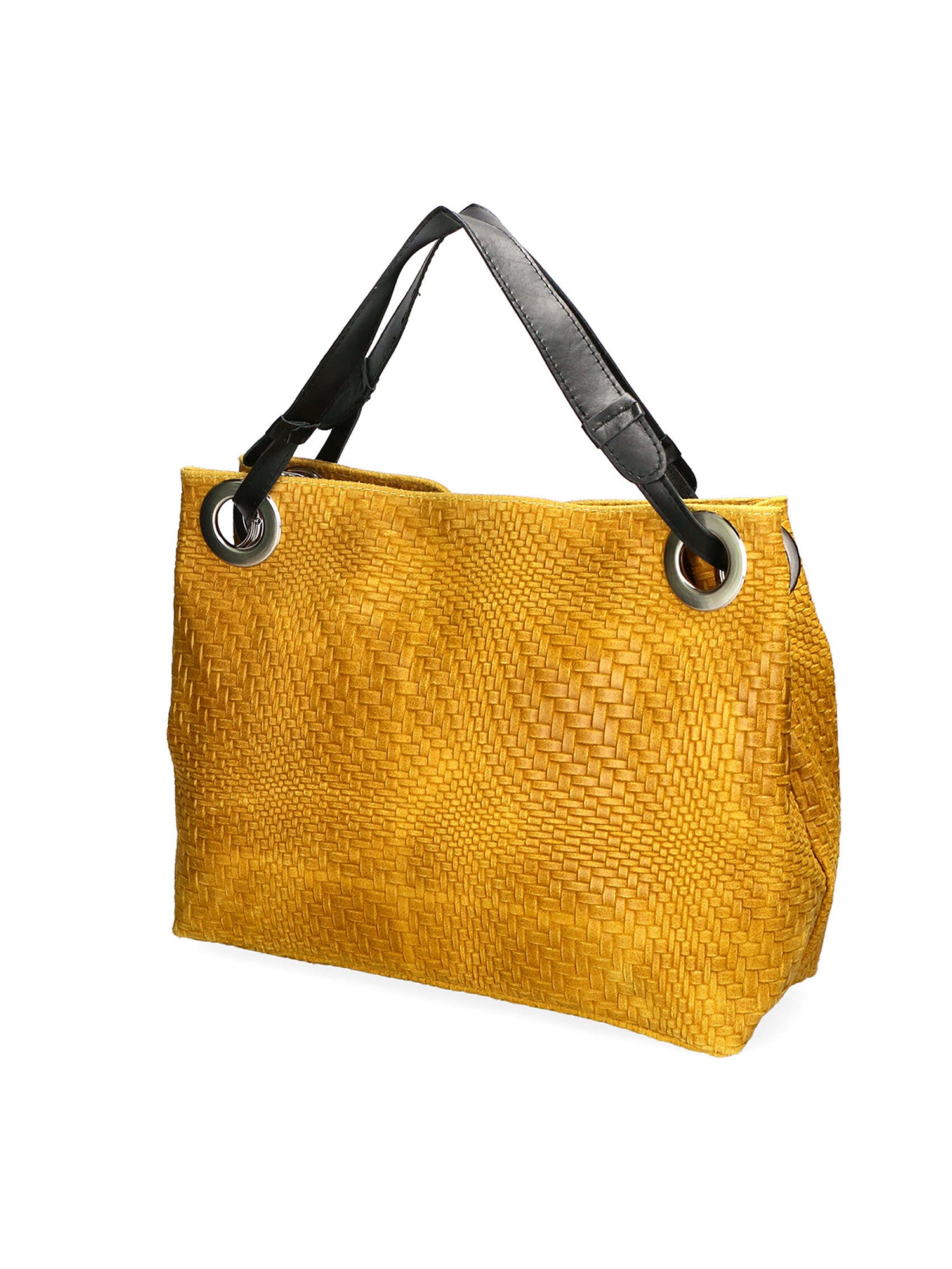 Emilia Borsa a spalla da donna Vera pelle 80059-008 GIALLO Gave Lux