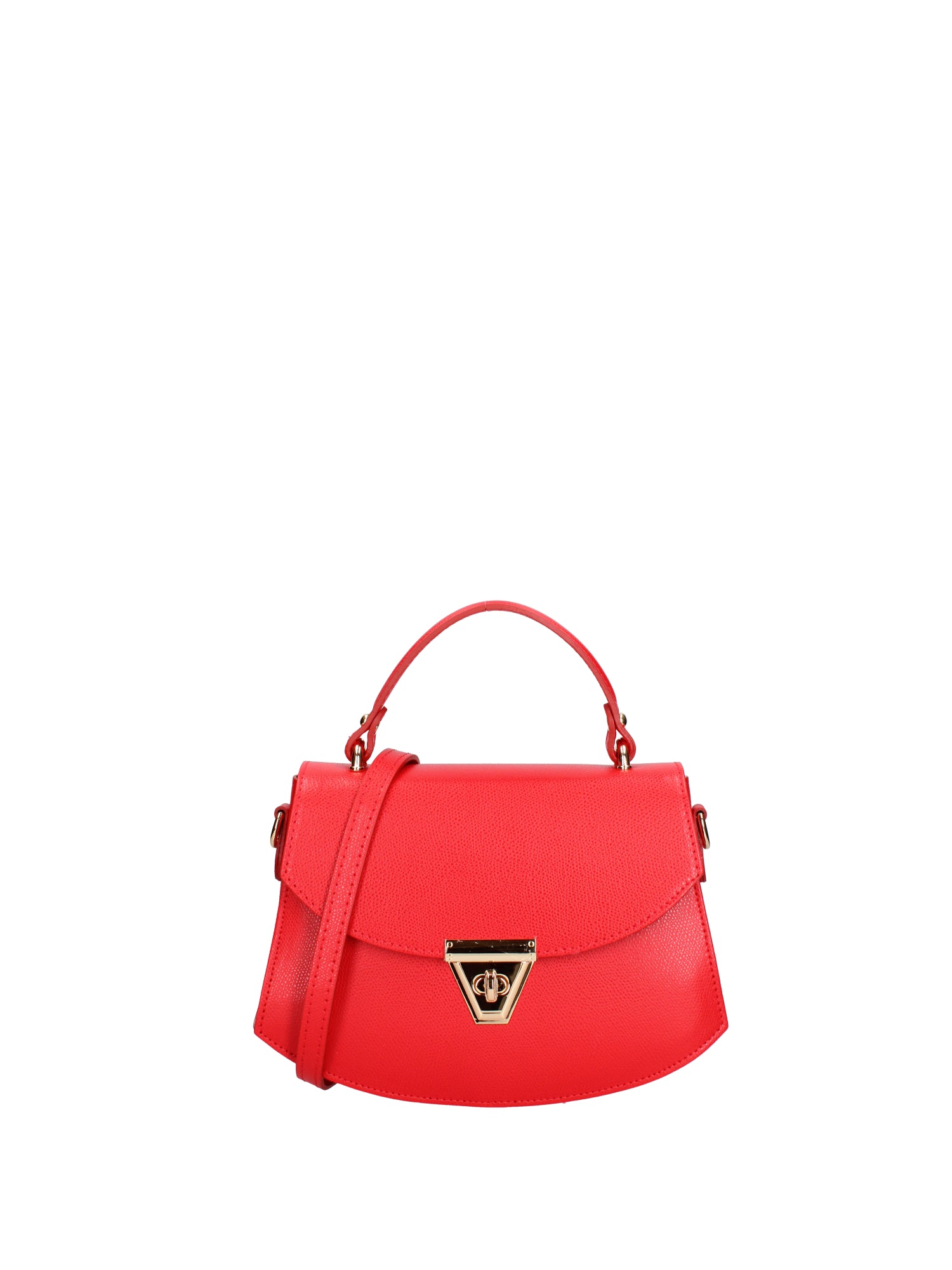 Borsa a mano da donna 100% vera pelle 07202-P 614 ROSSO FERRARI Roberta Rossi