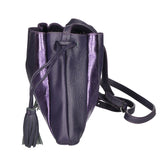 Elysia Borsa a spalla da donna Vera pelle 552043-VIOLA PURPLE Gave Lux