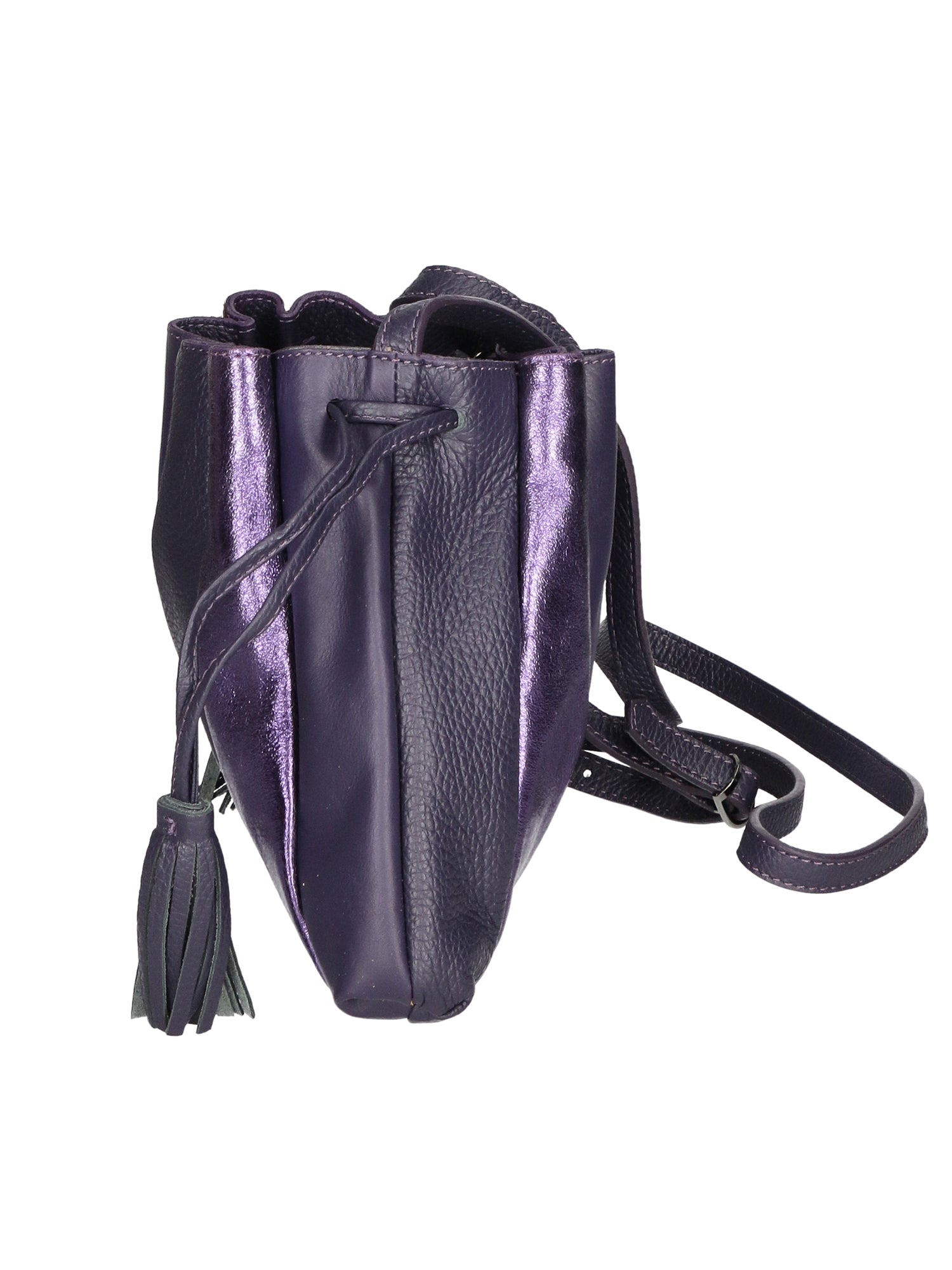 Elysia Borsa a spalla da donna Vera pelle 552043-VIOLA PURPLE Gave Lux
